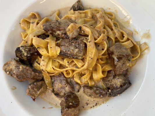 Tagliatelle with filet