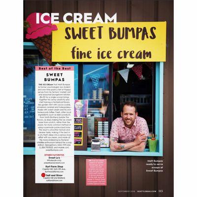 2018 Seattle Magazine Best Seattle Ice Cream