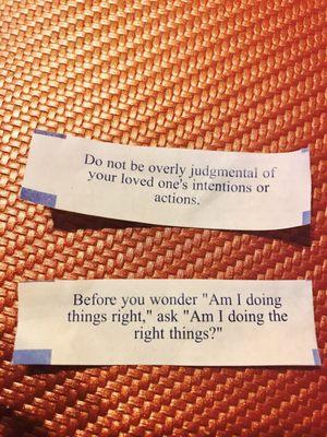 Don't forget to crack open your Chinese fortune cookies!