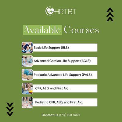 AVAILABLE COURSES