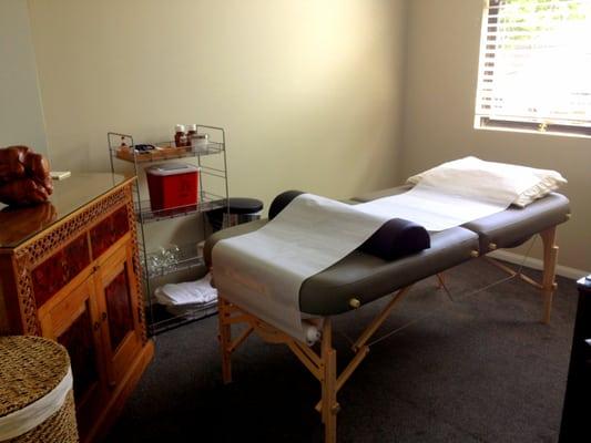 One of our peaceful serene treatment rooms