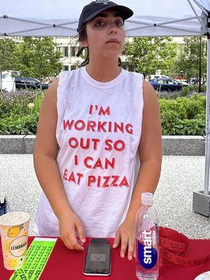 Great Shirt - I'm Working Out So I Can Eat Pizza @ City Hall for the weekend. The Boston Pizza Festival is the largest in the USA. June 2023