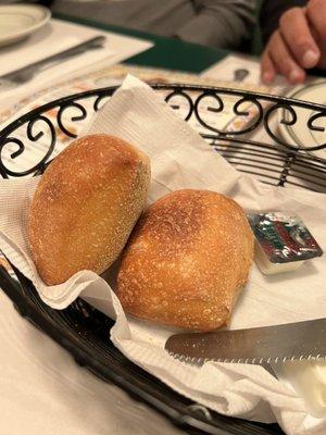 Warm and perfect bread that they provide while you wait with butter!