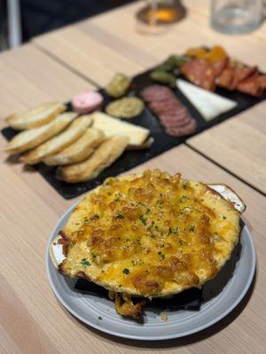 Mac N' Cheese and Grazing board