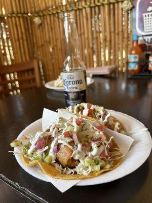 Best Fish Tacos! I felt like I was back in Cabo! Definitely a must if you are in the area!