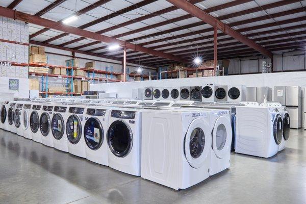 Wholesale Warehouse
Washers /  Dryers
Refrigerators
Stoves
Dishwashers
up to 50% off retail