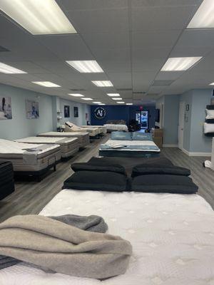 Comfortable spacious warm place to shop for your mattress and other sleep related needs