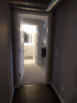 Hall into master bedroom