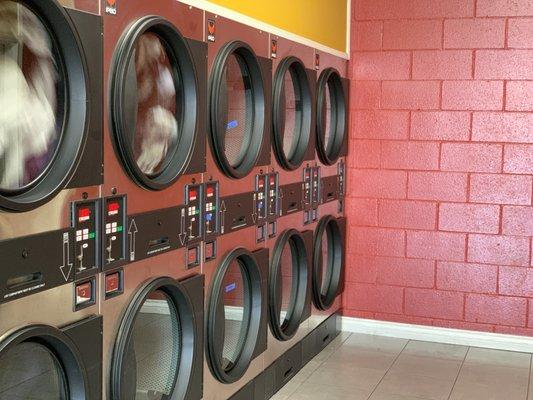 Large Dryers at the 24 Hour Coin Laundromat in Los Angeles