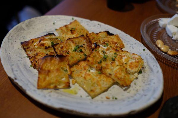 Alevropita - crispy thin batter feta pie