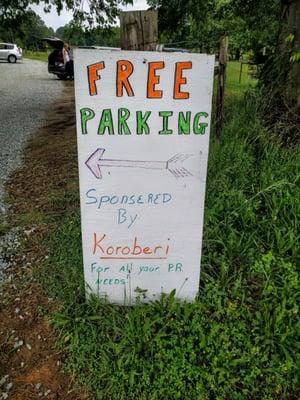 Free parking!