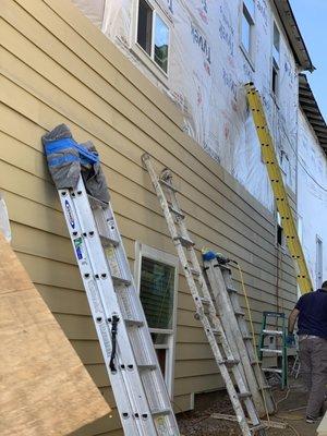 Installing Siding in Vallejo.