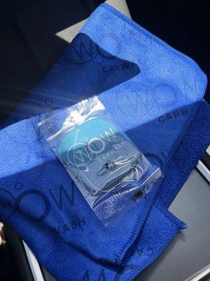 WOW Microfiber Towel & air freshener