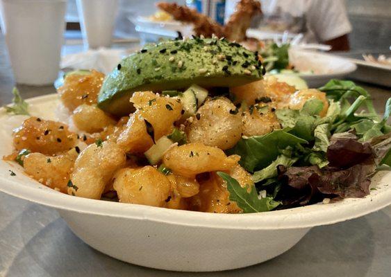 Rock shrimp bowl