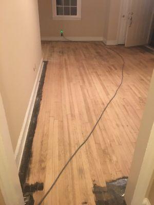 Sending Harwood flooring