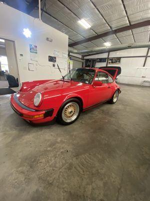 Paint correction to make this guards red Porsche paint pop!