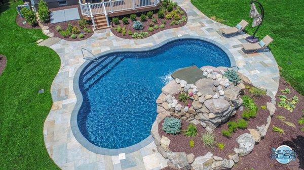 Inground Swimming pool by The Pool Boss www.thepoolbossnj.com New Jersey's Top Pool Builder, Best Pool Builder in  Totowa, New Jersey