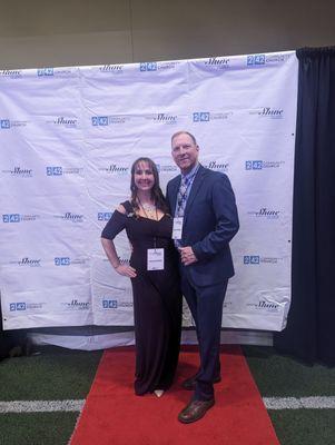 Jeff and I at the night to shine