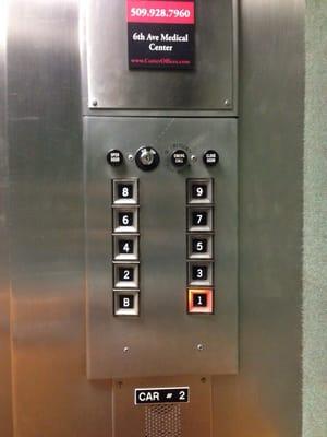 The old as* elevator button to close the door that never responds to a press..