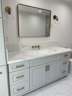 Master bathroom vanity remodel