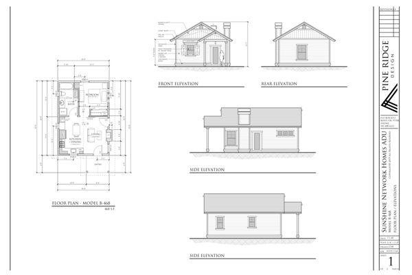 Model B-468 sf 1-bed / 1-full bath / 1-kitchen / all full size upgraded appliances