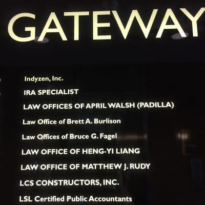 The Law Offices of April Lin Walsh (Padilla) is located in downtown San Jose off of 87 and 880. Next to the airport.