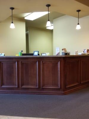 Front desk area nice building. Clean and new facility.