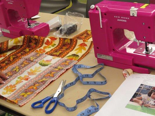 Sewing program - we provide the machines!