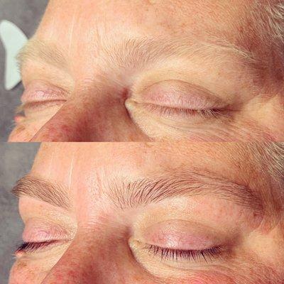 Brow and lash tint and brow wax