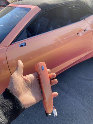 Coral peach vinyl wrap