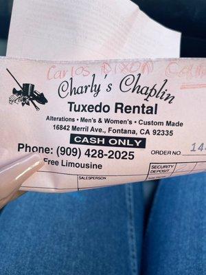 Charly's Tuxedo Rental