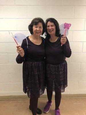 Maryellen Waters (Director) and Lynn Spitz (Co-Director) were Sugar Plum Fairies for Halloween