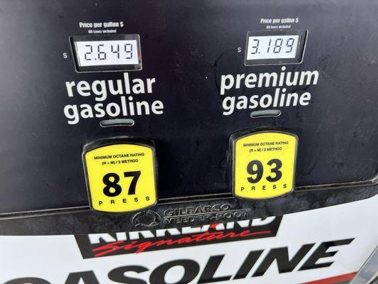 Texas v Cali gas prices