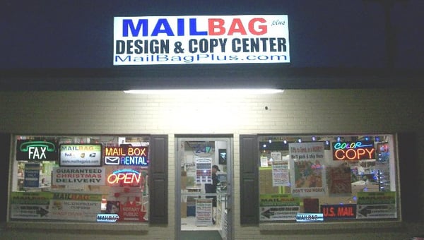 FORMERLY MAIL DEPOT is now
MAIL BAG PLUS
Across the street from PATS PIZZA