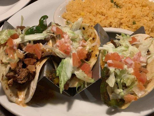 Cheese steak tacos!! Delicious!!