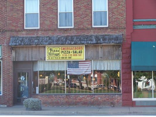 The Pizza Village is located directly across from the Franklin County Courthouse in downtown Ottawa since 1966