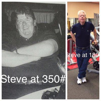 Steve P. has lost 170 pounds. Congratulations buddy.