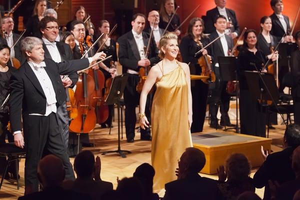 International opera star & hometown darling Joyce DiDonato w/ KCS in Helzberg Hall at the Kauffman Center. Photo: Chris Lee