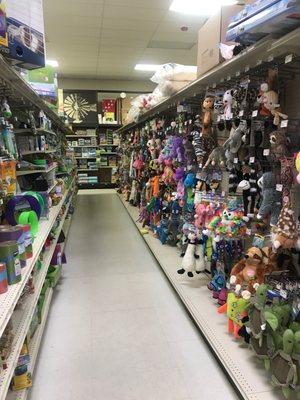 Huge pet supply department