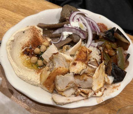 Chicken Shawarma gyro plate