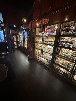 Inside cigar display