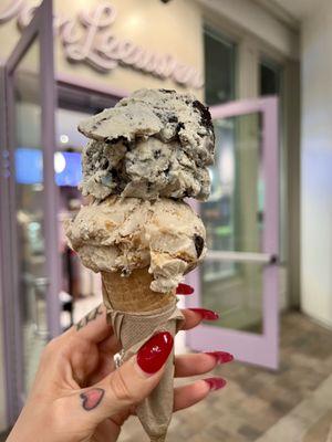 Ice Cream Cake and Vegan Peanut Butter Brownie Honeycomb