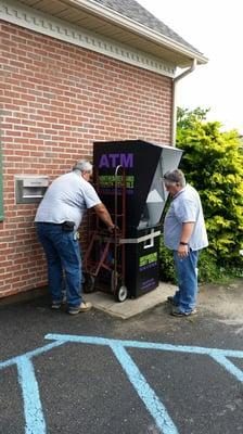 Delivery of our Center St. ATM. Surcharge-free to the community.