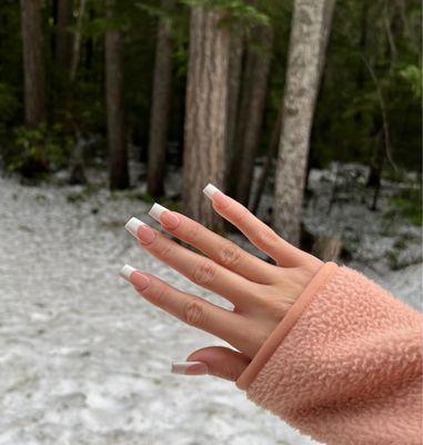 French Tip Acrylics done by Tang