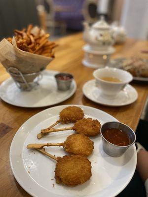 Shrimp Lollipops and sweet Chili sauce