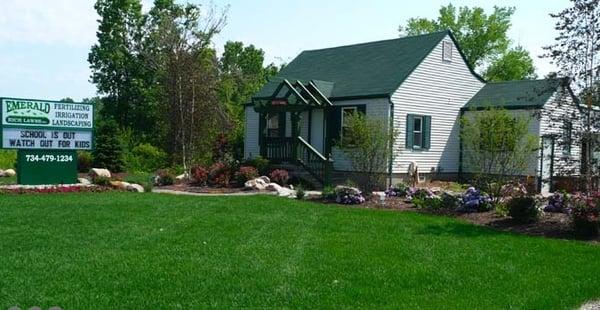 Emerald Rich Lawns office  in Brownstone, Michigan. #lawncare #landscaping