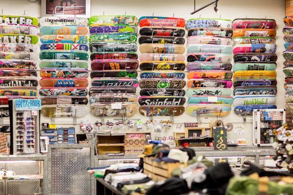 Insane skate shop for it being mostly surf. They have been selling skateboards since Day 1