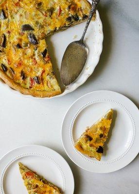 Roasted Vegetable Quiche