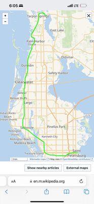 Tarpon springs to St. Petersburg pinellas Trail