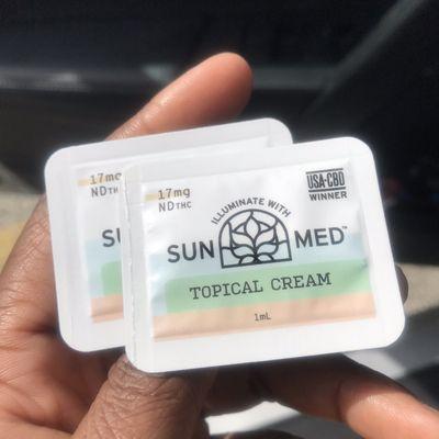 Topical Cream Samples -- Inside 'Your CBD Store' (Lakewood, Ohio location) -- on 9 April 2022